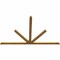 Ekena Millwork Saratoga Rough Sawn Timber Gable Bracket, Western Red Cedar, 108"W x 68"H x 2"D x 4"F, 15/12 Pitch GBW108X68X0204SAR00RWR - alternate 4